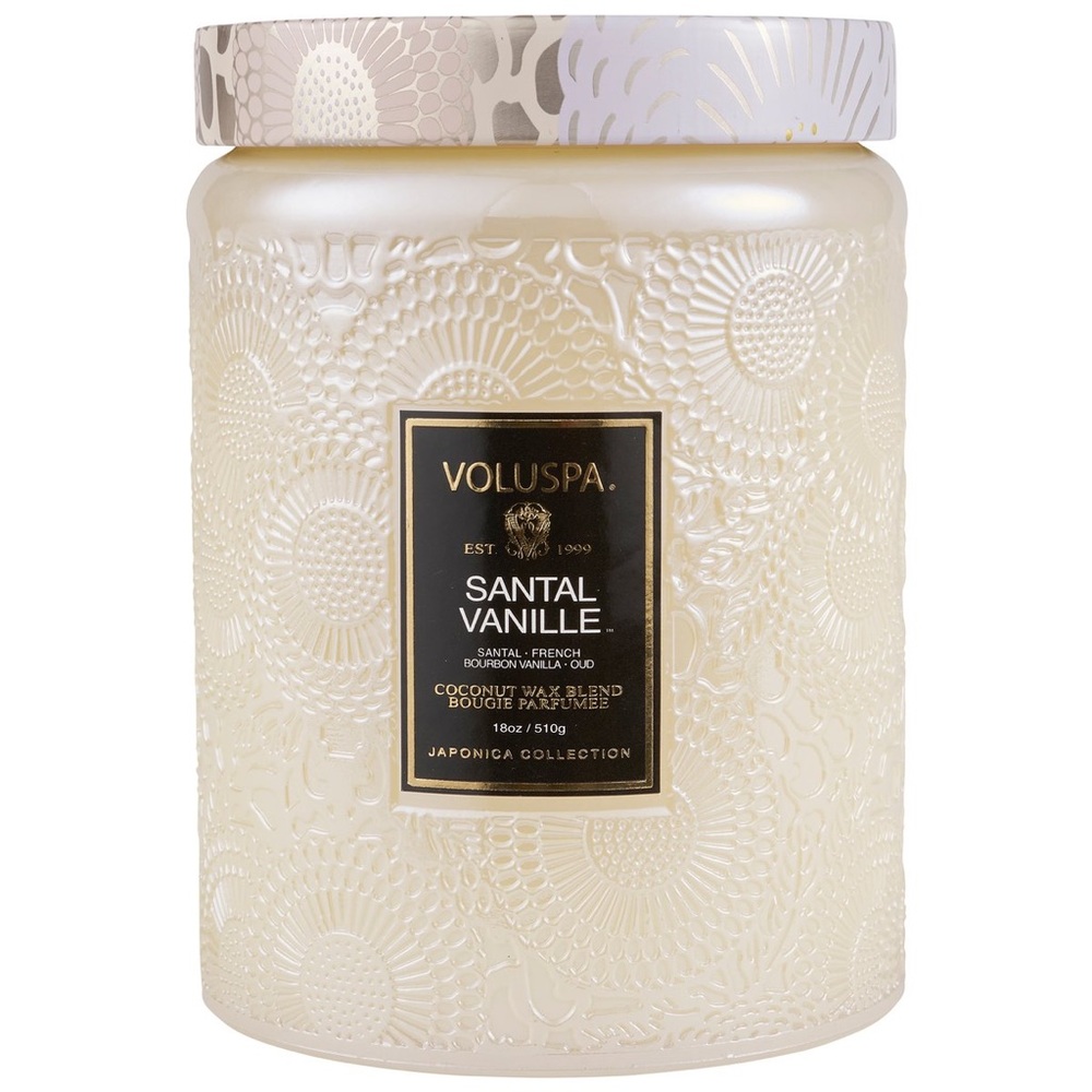 Voluspa Santal Vanille Glass Candle